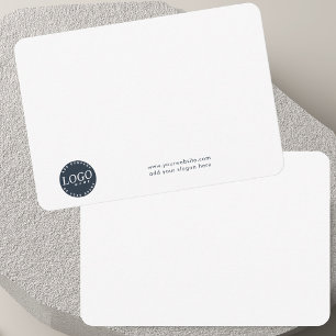 Cartão De Agradecimento Adicionar logotipo de empresa e funcionários da em