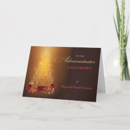 Cartão De Agradecimento Administrador - Obrigado Natal, Personalize o barr