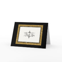 Adorno Dourado Brilho Listrado Clássico Obrigado