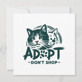 Cartão De Agradecimento Adotar não comprar 1