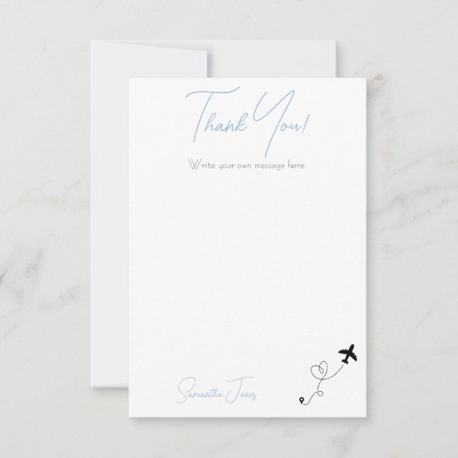 Cartão De Agradecimento Adventure Begins College Graduation Party (Frente)