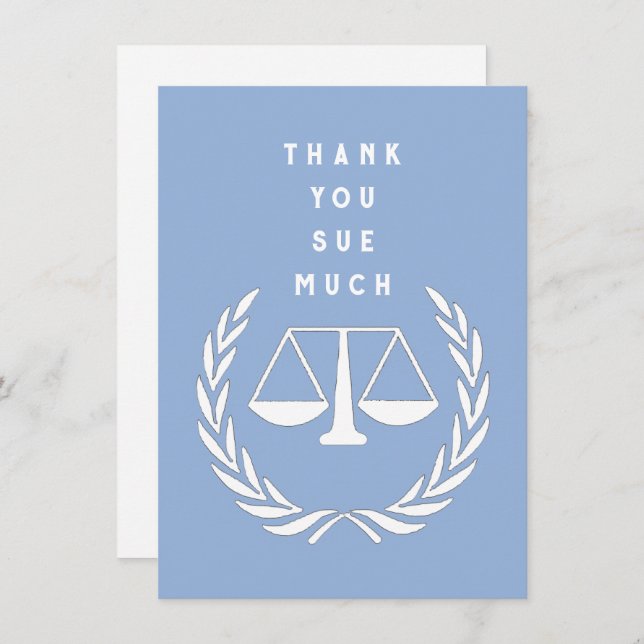 Cartão De Agradecimento Advogado criativo (Frente/Verso)