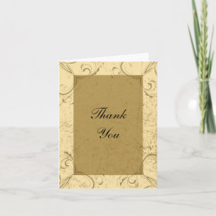 Cartão De Agradecimento Afastado e elegante Obrigado