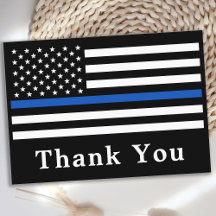 Agente Policial Apreciação Thin Blue Line Flag