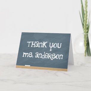 Cartão De Agradecimento Agradeça a seu professor ou tutor! (adicione o