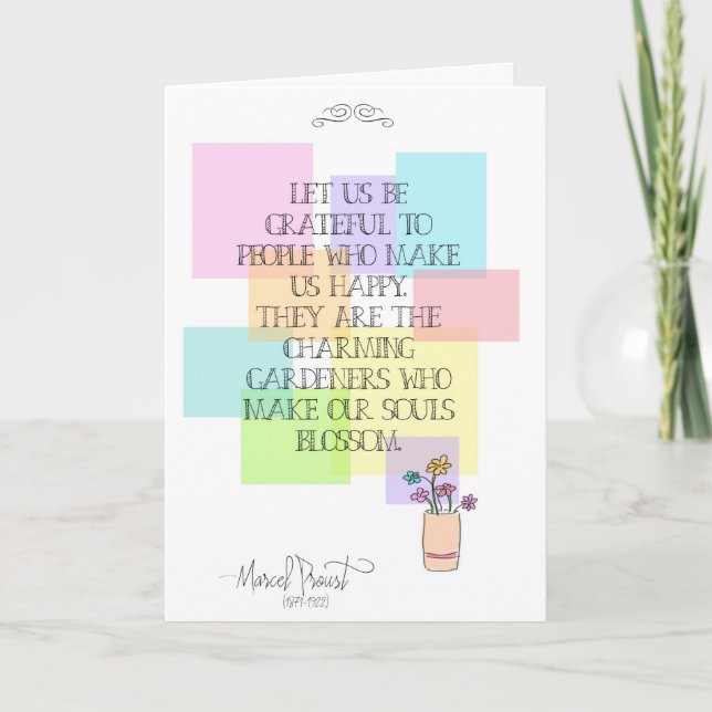 Cartão De Agradecimento Agradecemos-lhe (Frente)