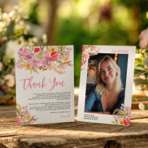 Água-forte Floral Lavanda Rosa Fotografia Graduaçã