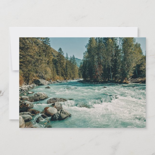 Cartão De Agradecimento Água | Rio Kucherla, Montanhas Altai (Frente)
