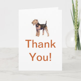 Cartão De Agradecimento Airedale Terrier