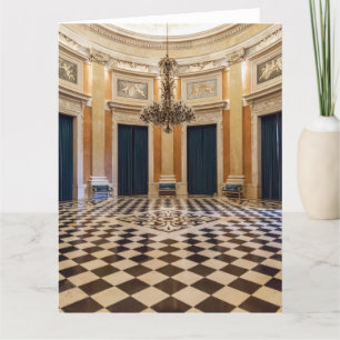 Cartão De Agradecimento Ajuda Palácio Real. Sala dos Archeiros Hall Lisboa