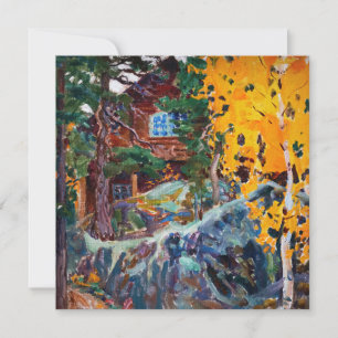 Cartão De Agradecimento Akseli Gallen-Kallela - Kalela no outono