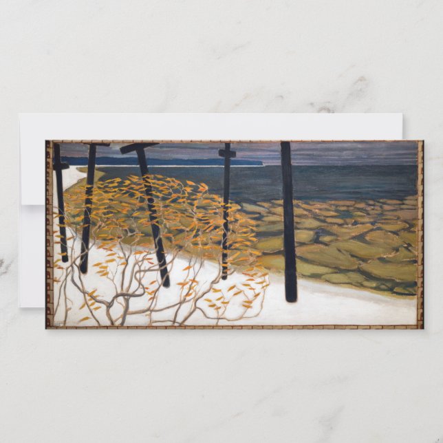 Cartão De Agradecimento Akseli Gallen-Kallela - outono (Frente)