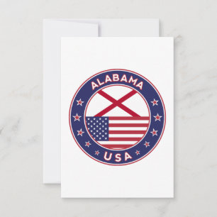 Cartão De Agradecimento Alabama