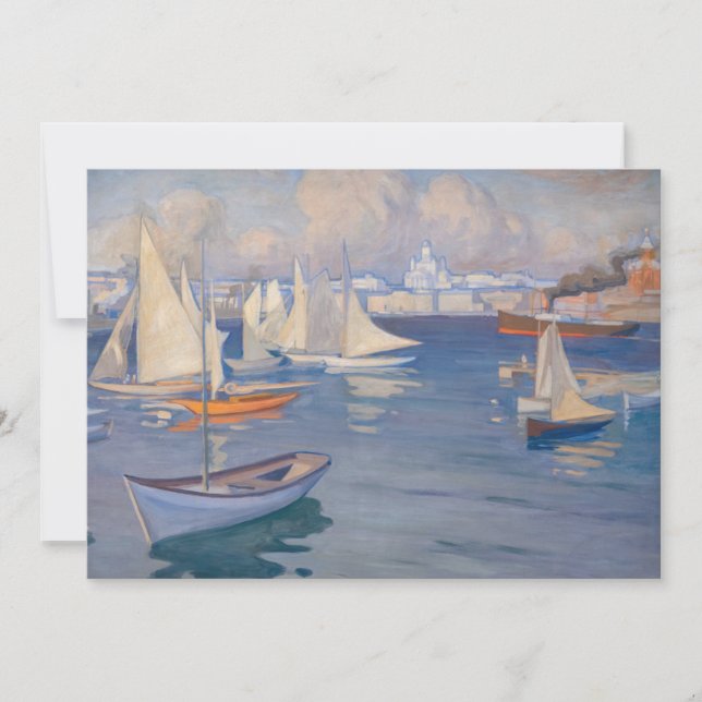 Cartão De Agradecimento Albert Edelsense - porto em Helsínquia (Frente)