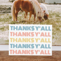 Cartão de Agradecimento Alegre Obrigada a Todos