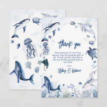 Alerta! É um Menino, Debaixo do Mar Chá de Bebê Ma