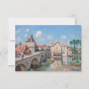 Cartão De Agradecimento Alfred Sisley - A Ponte de Moret
