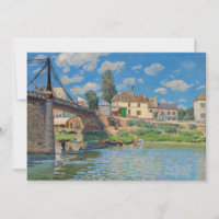 Alfred Sisley - Ponte em Villeneuve-la-Garenne