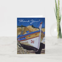 Algarve Boat 'Obrigado' Notecard