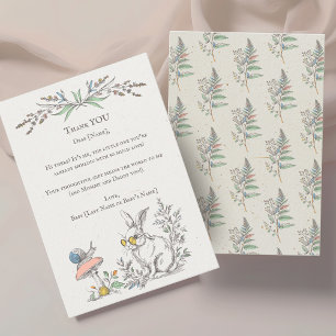 Cartão De Agradecimento Alguns BUNNY estão fazendo um aniversário de UM co