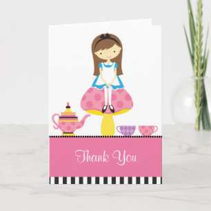 Cartão De Agradecimento Alice in Wonderland Note Card