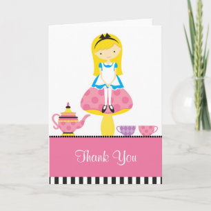 Cartão De Agradecimento Alice in Wonderland Note Card