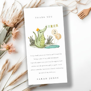 Cartão De Agradecimento Alinhador de Chompo em Suíno Qualquer Idade Aniver