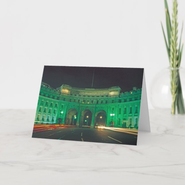 Cartão De Agradecimento Almiralty Arch Traffic Algar Square London (Frente)