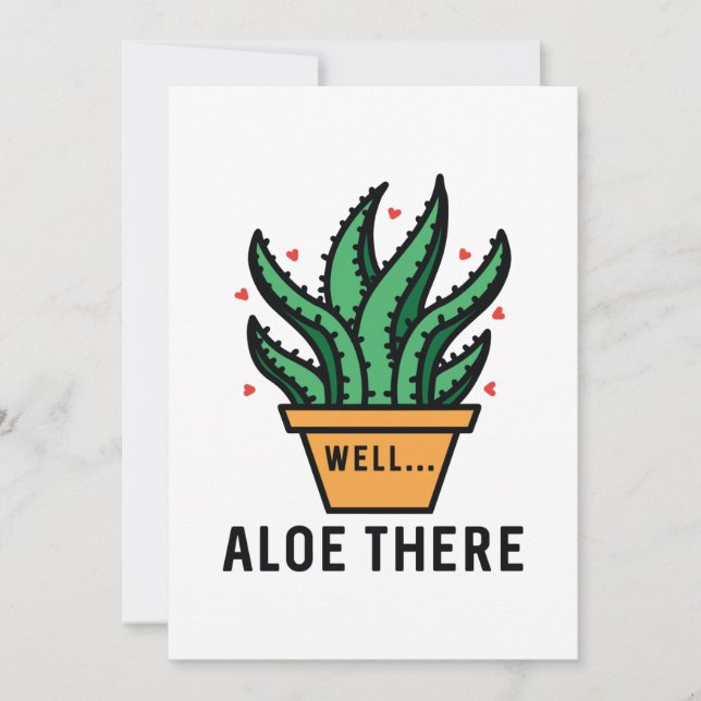 Cartão De Agradecimento Aloe Ali (Frente)