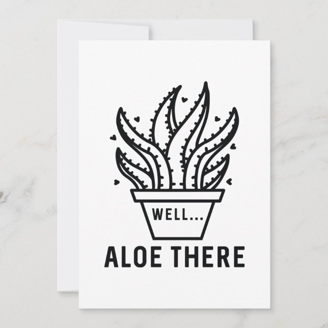 Cartão De Agradecimento Aloe Ali (Frente)