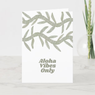 Cartão De Agradecimento Aloha Apenas Vibes