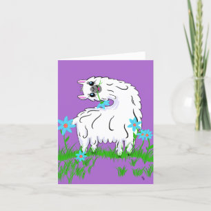 Cartão De Agradecimento Alpaca Silliness