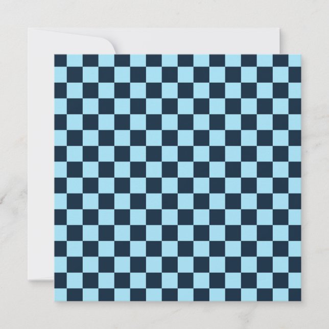 Cartão De Agradecimento Alpine ice checkerboard pattern (Frente)