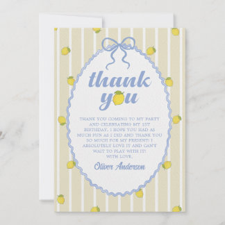 Cartão De Agradecimento Amalfi Lemon Thank You Card