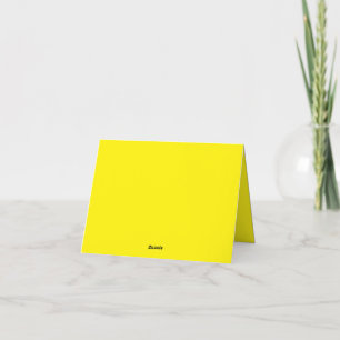 Cartão de Agradecimento Amarelo Brilhante #FFF3000
