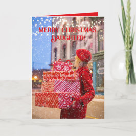 CARTÃO DE AGRADECIMENTO AMAZING DAUGHTER CHRISTMAS CARD