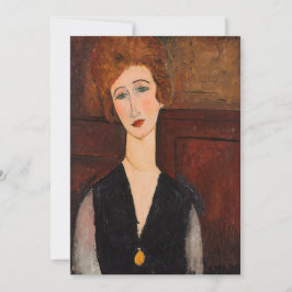 Cartão De Agradecimento Amedeo Modigliani - Retrato de uma Mulher