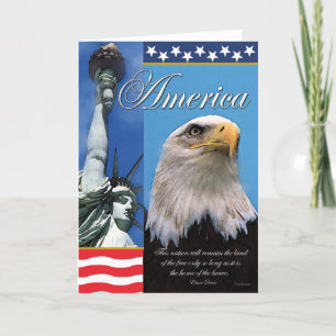 Cartão De Agradecimento America PAtriotic Greeting Card