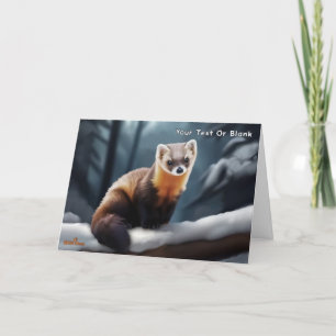 Cartão De Agradecimento American Pine Marten