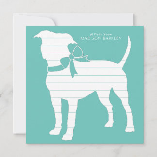 Cartão De Agradecimento American Staffordshire Pit bull