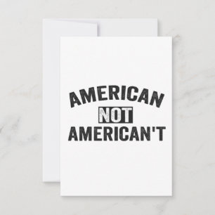 Cartão De Agradecimento Americano Não Americano Engraçado Patriótico 4 de