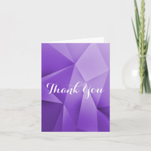 Cartão De Agradecimento Amethyst Jewel Tones Thank You Card