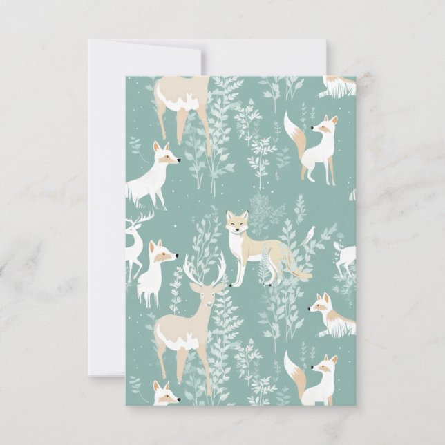 Cartão De Agradecimento Amigos da Floresta (Frente)