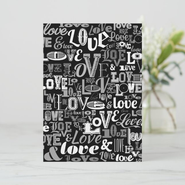 Cartão De Agradecimento Amor 4 (Em pé/Frente)