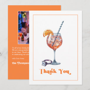 Cartão De Agradecimento Amor à Primeira Taça Bridal Shower Foto