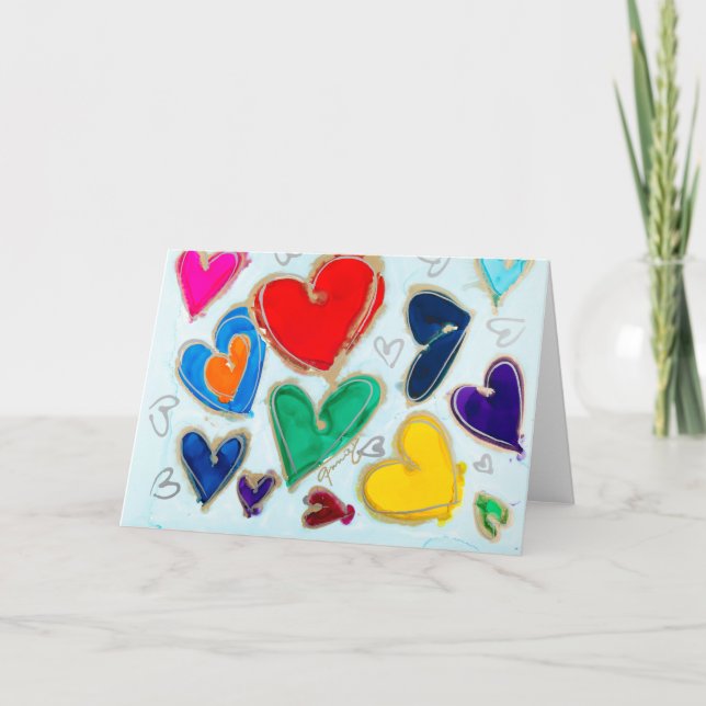 Cartão De Agradecimento Amor com Vazio é no ar (Frente)