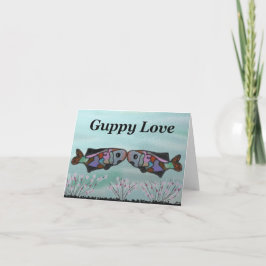 Cartão De Agradecimento Amor de Guppy