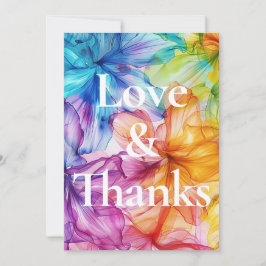 Cartão De Agradecimento ❤️ AMOR e OBRIGADOS Bloom Eetano