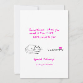 Cartão De Agradecimento Amor, entrega especial