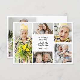 Cartão De Agradecimento Amor Moderno e Obrigados 6-Foto Simpatia